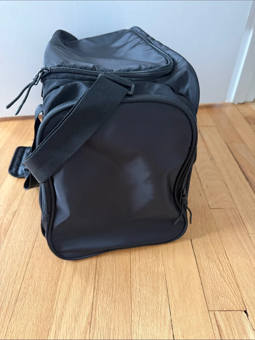Puma Black Duffel Bag with Cream Puma Logo
